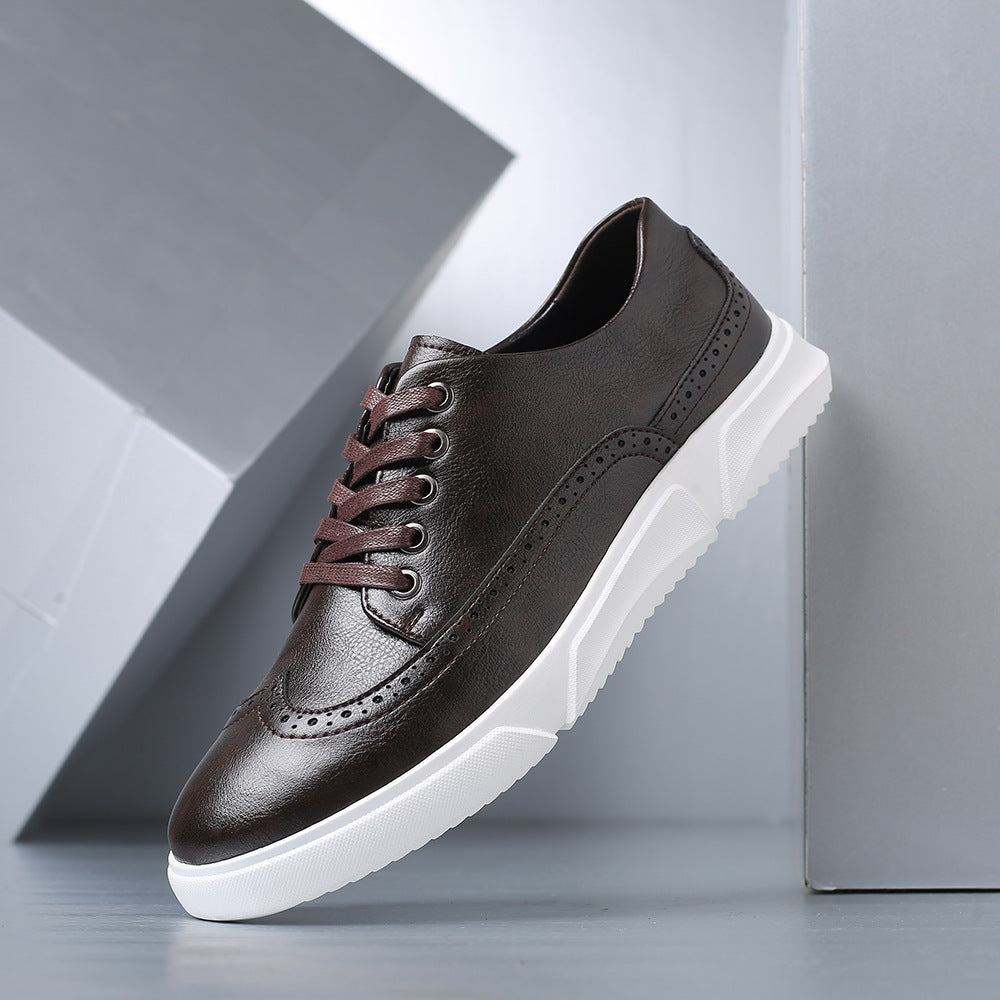 Harrington Leather Sneakers - Men's in light brown