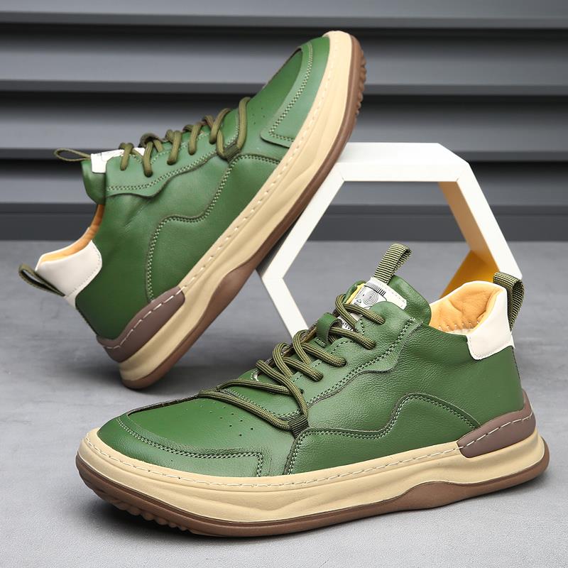 Alberti Leather Sneakers - Men's in green