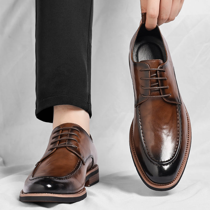 Vaughan Leather Derby Shoes - Men's in brown