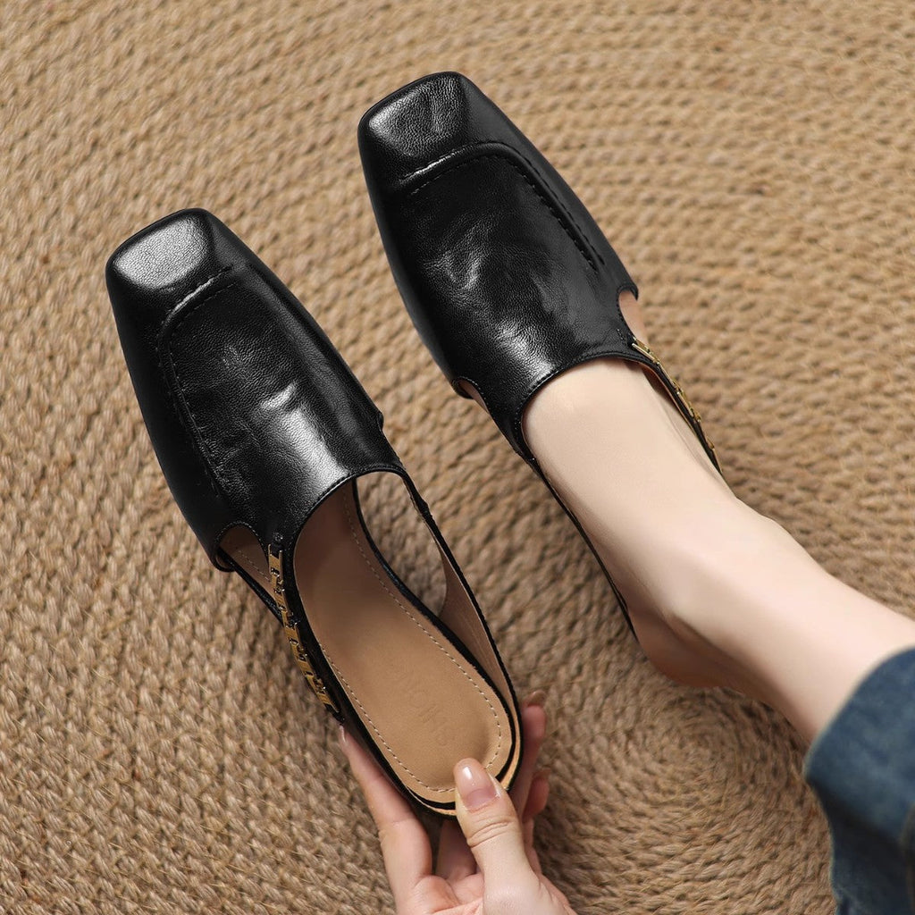 Hattie Leather Mules - Women's in pink