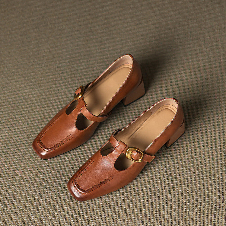 Marlowe Leather Heels - Women's in brown