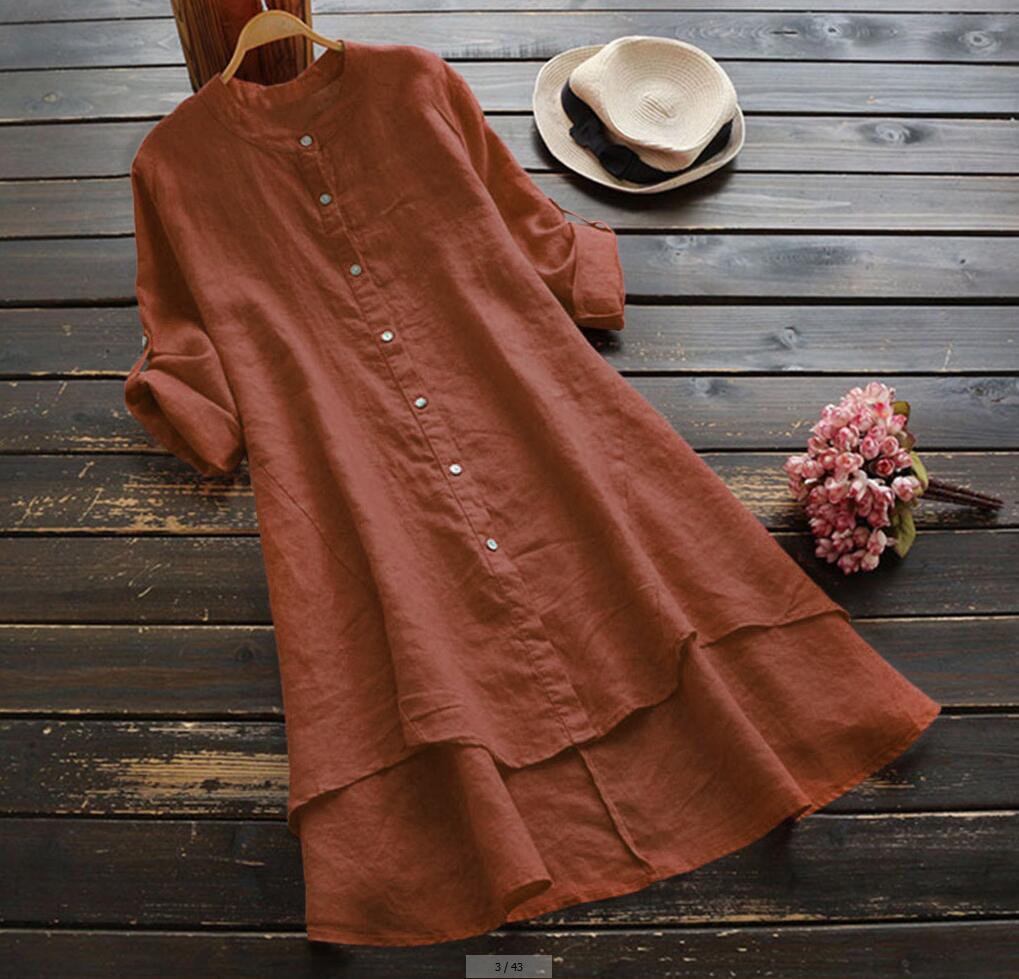 Della Linen Shirt - Unisex in navy