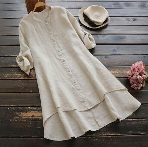 Della Linen Shirt - Unisex in navy