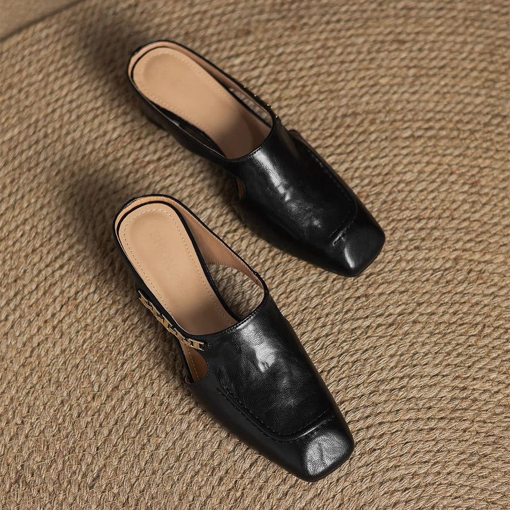 Hattie Leather Mules - Women's