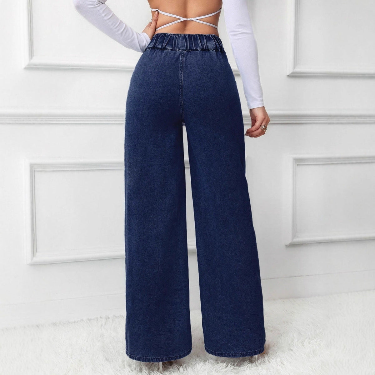 Celira High-Rise Jeans - Unisex in dark blue