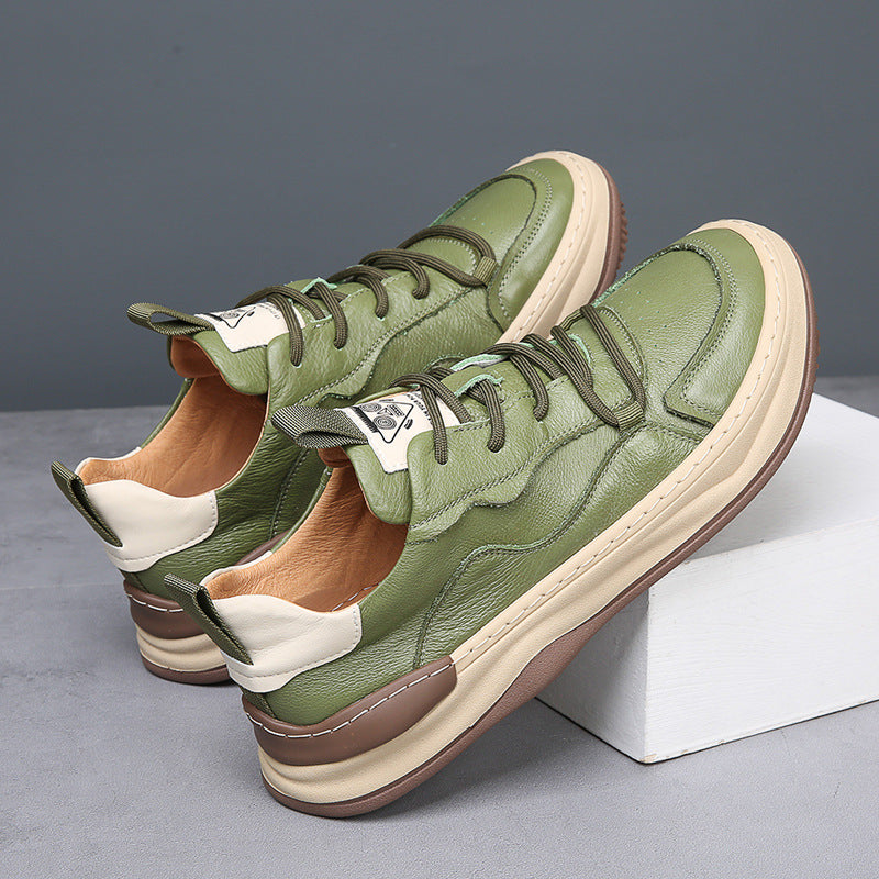 Noble Italiana Leather Sneakers - Unisex in white