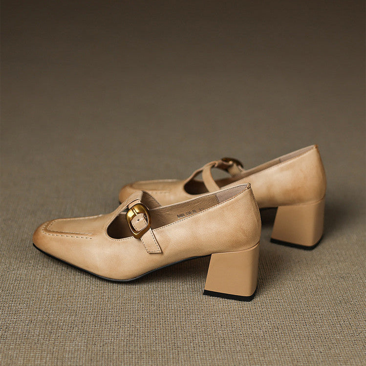 Marlowe Leather Heels - Women's in pink