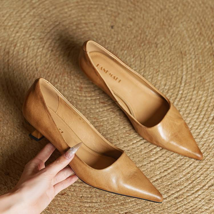 Hartley Leather Heels - Women's in brown