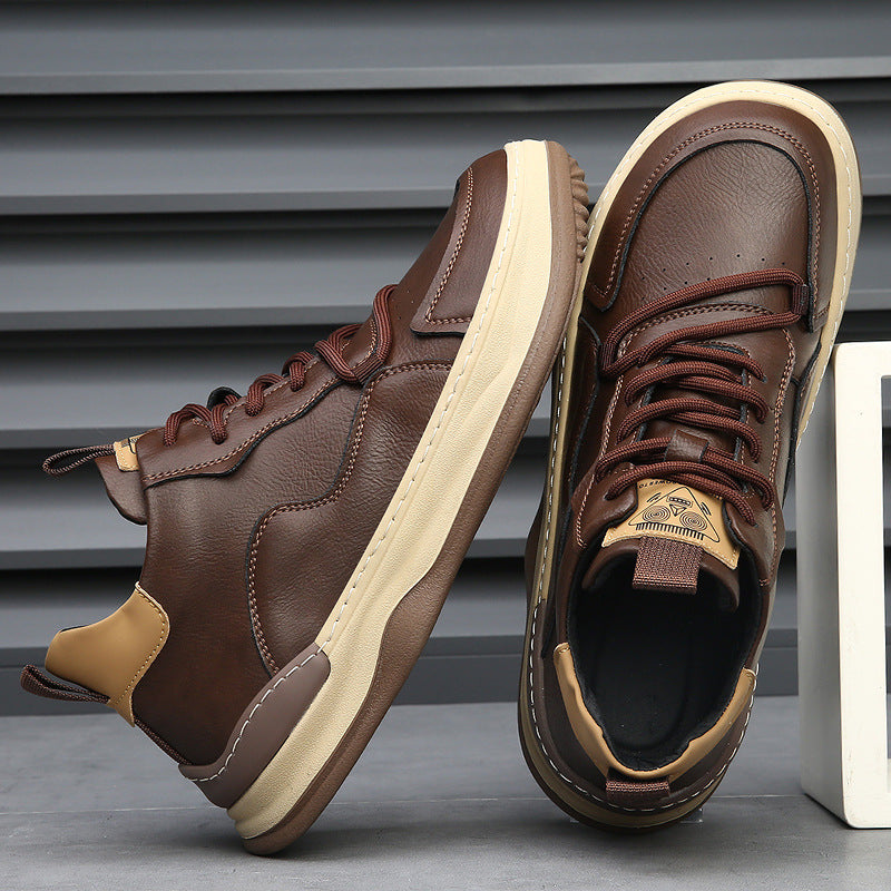 Marco Italiana Leather Sneakers - Men's in green