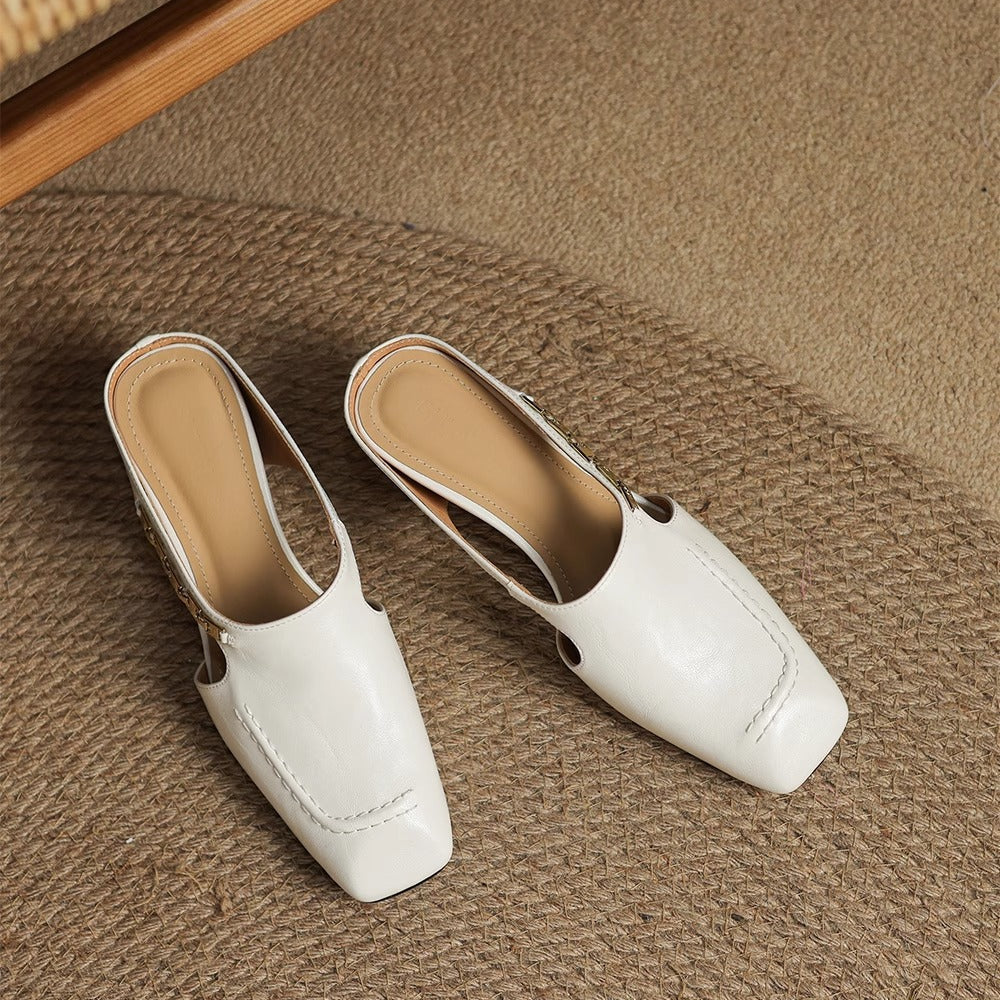 Hattie Leather Mules - Women's in pink