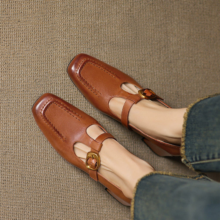 Marlowe Leather Heels - Women's in brown