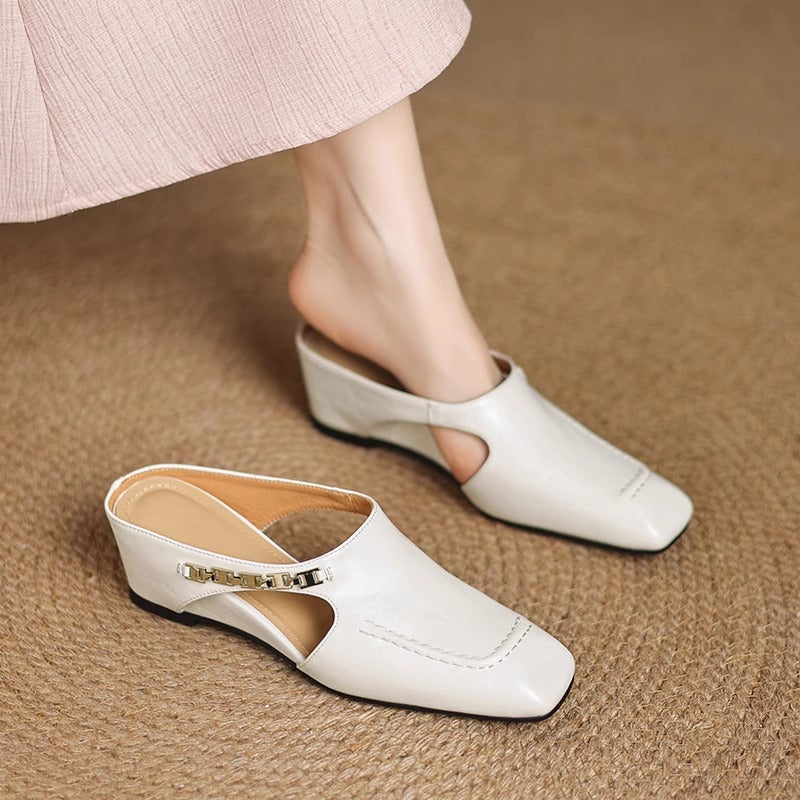 Hattie Leather Mules - Women's