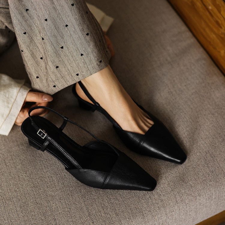Dante Leather Heels - Women's in bright camel