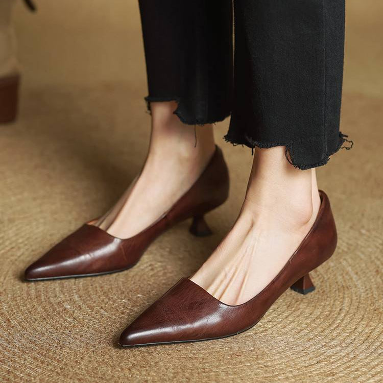 Hartley Leather Heels - Women's