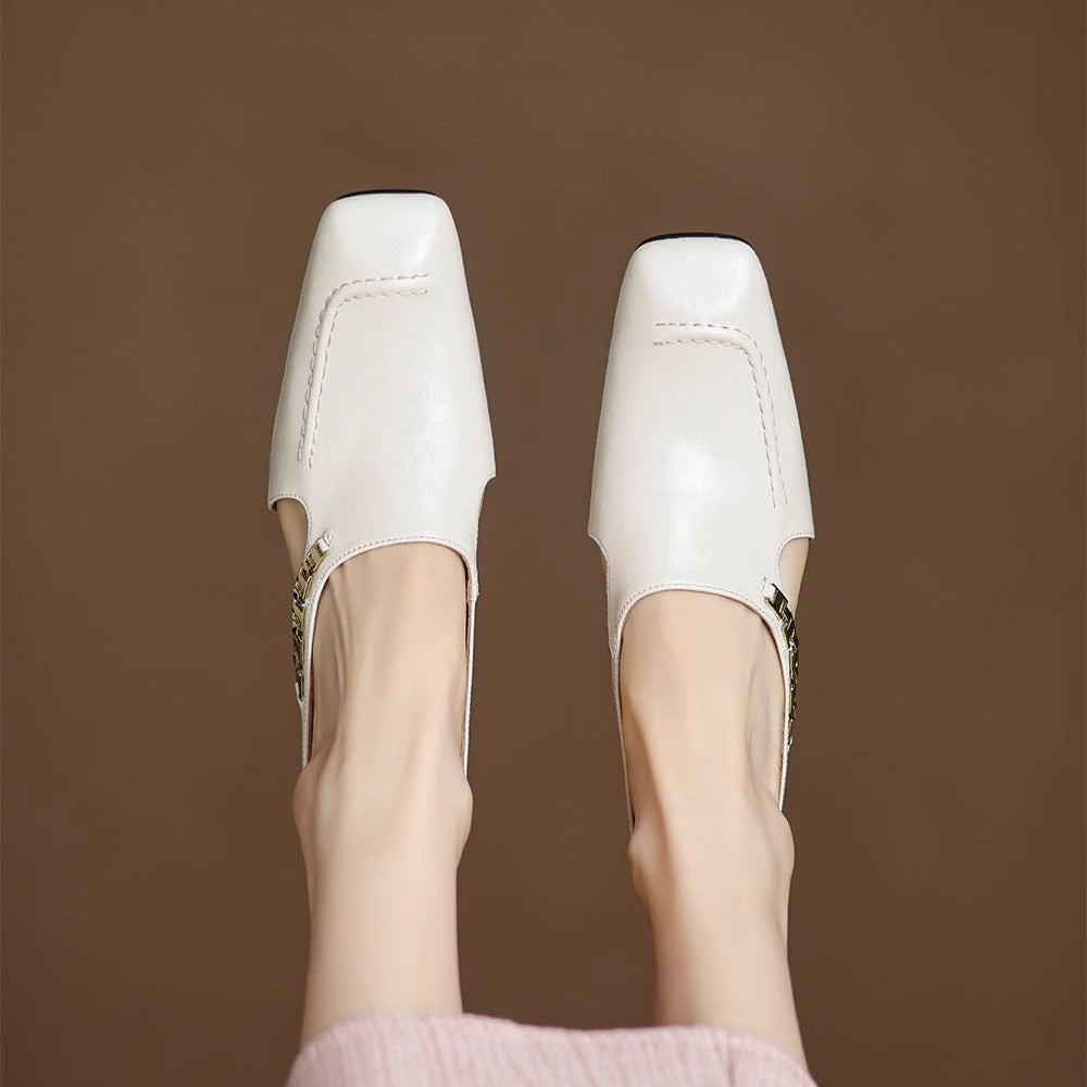 Hattie Leather Mules - Women's in pink