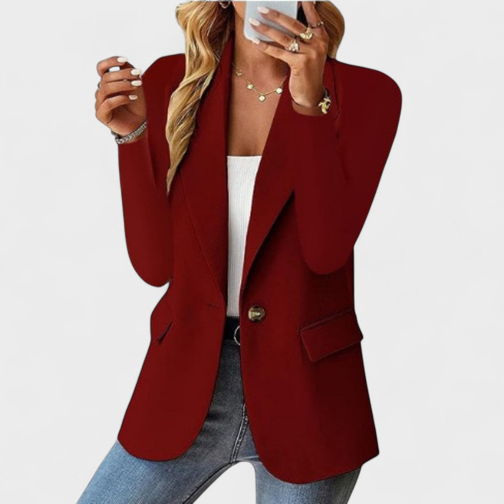 Tabitha Tailored Blazer - Unisex in red