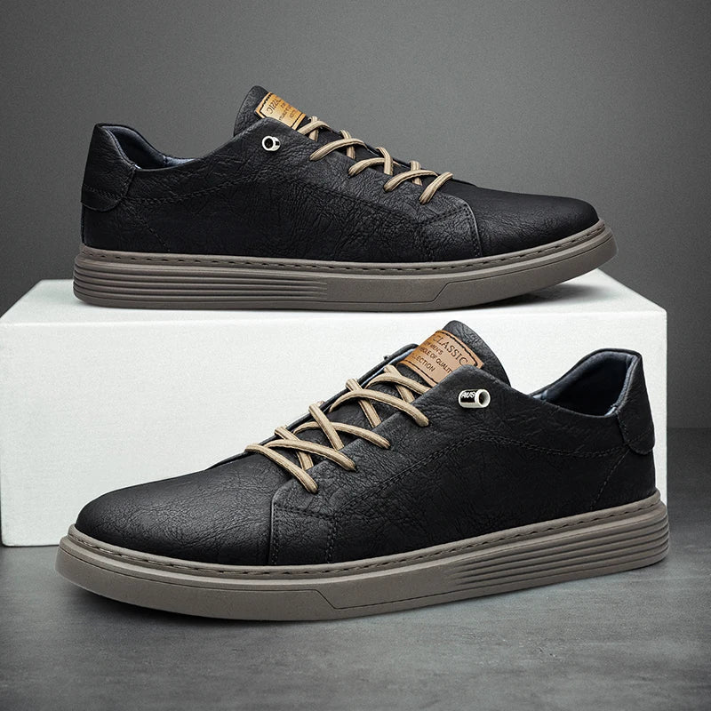 Oxford Leather Sneakers - Men's