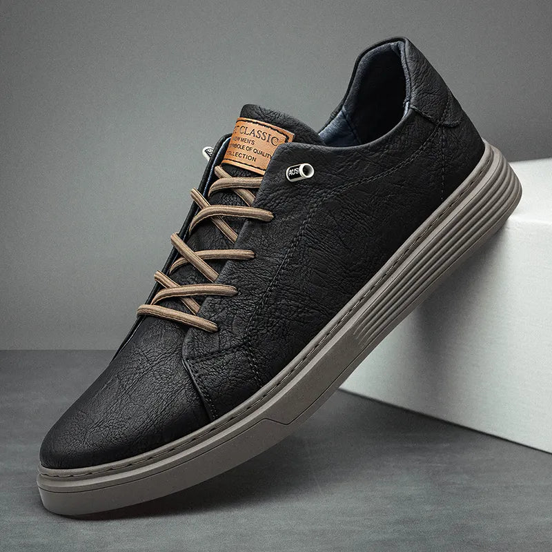 Oxford Leather Sneakers - Men's in black