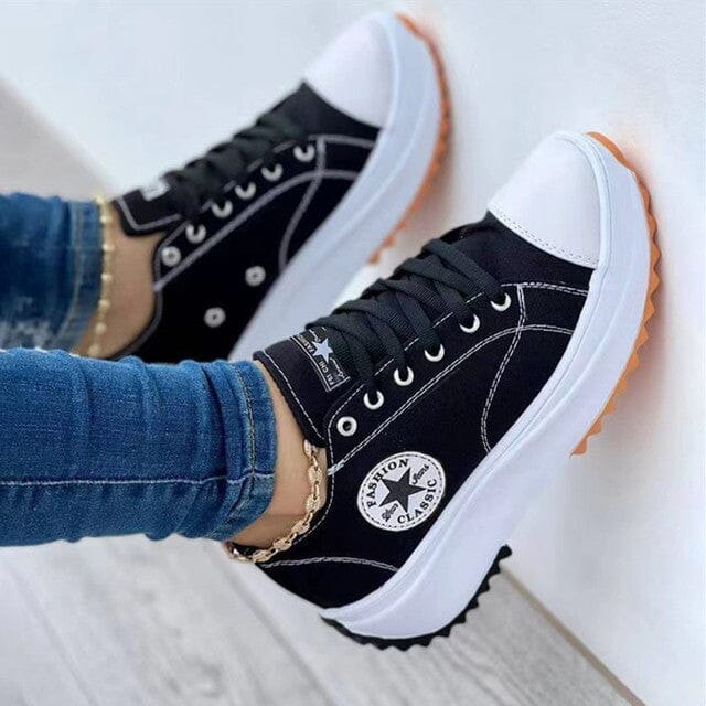 Stella Star Platform Sneakers - Women's in white
