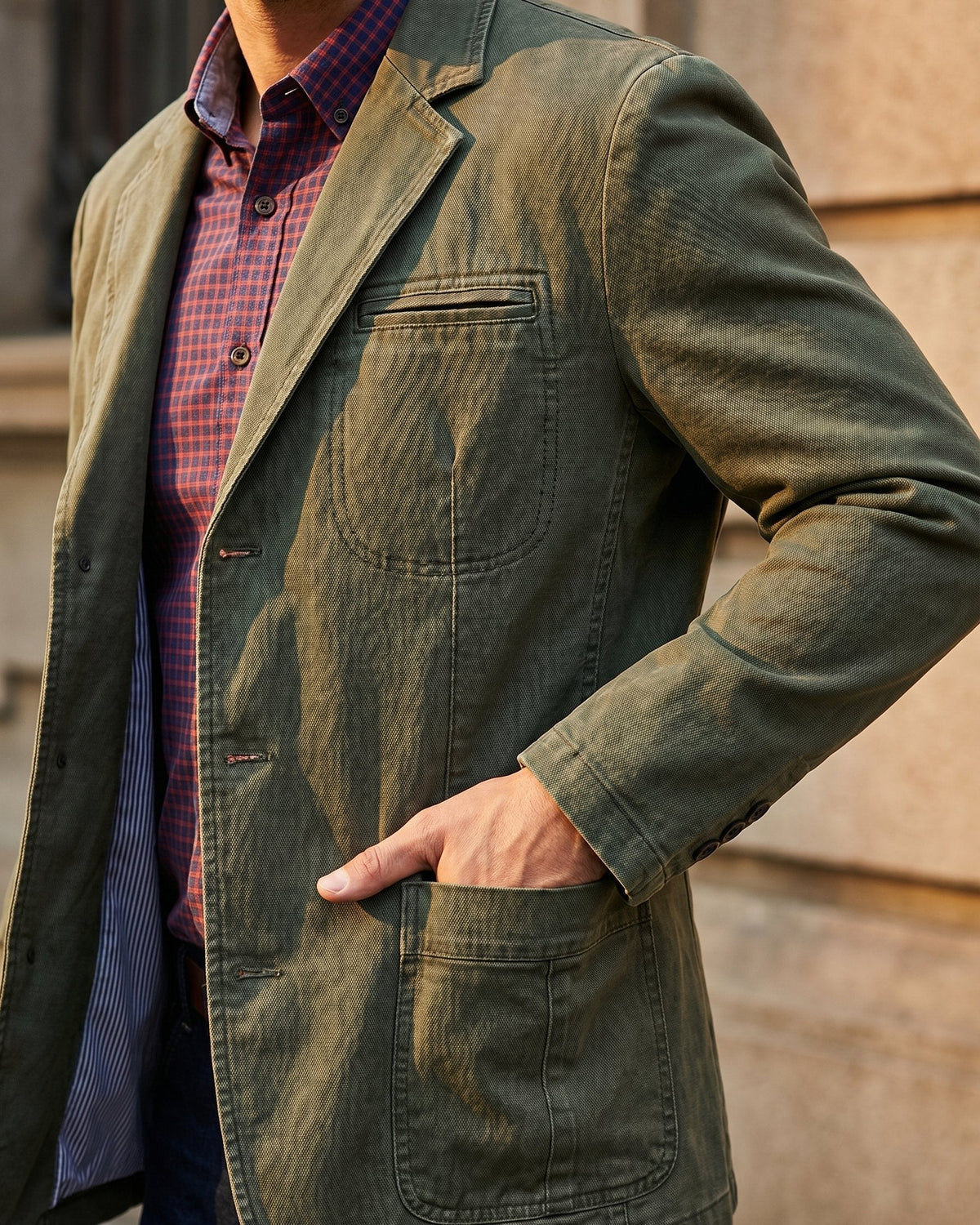 Milo Washed Shirt - Unisex in green