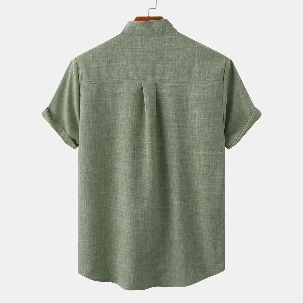 Marcelo Linen Shirt - Men's in black