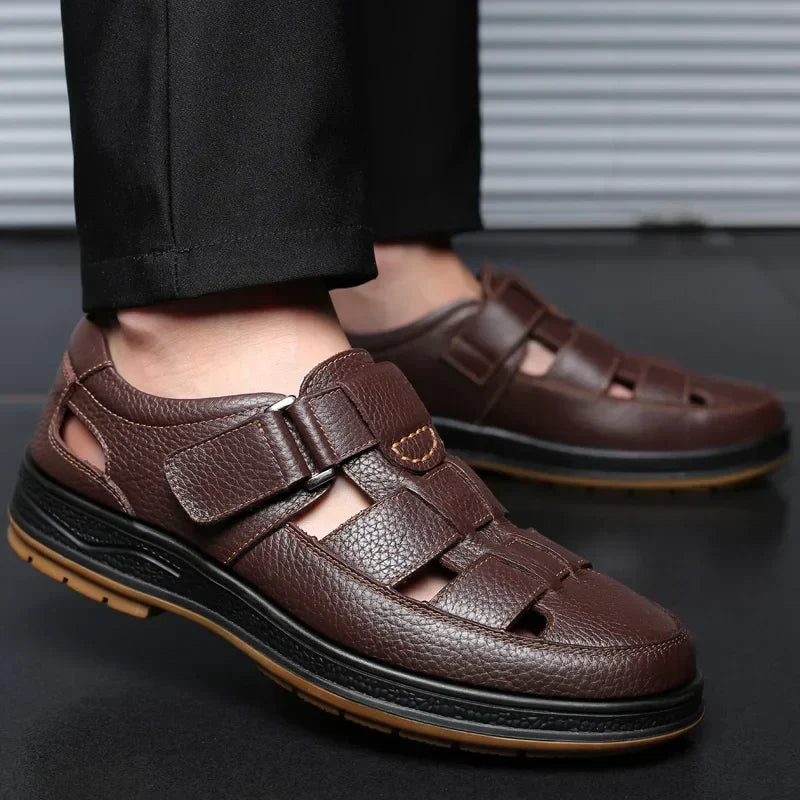 Caldwell Leather Sandals - Men's in brown