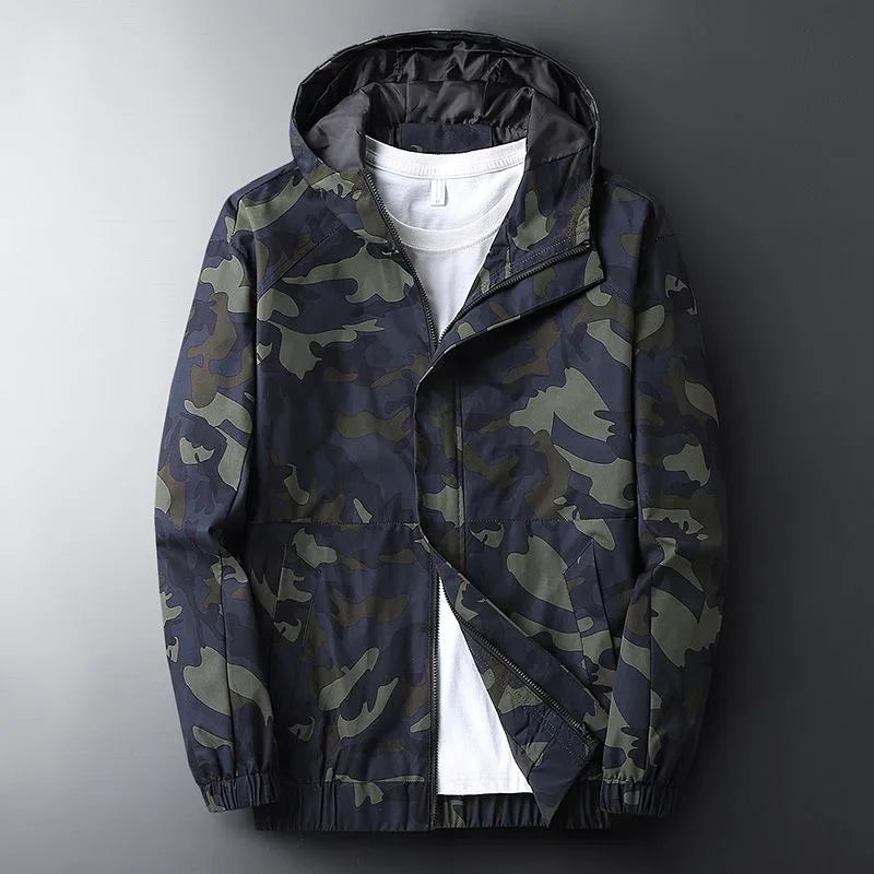 Archer Camouflage Jacket - Unisex in navy