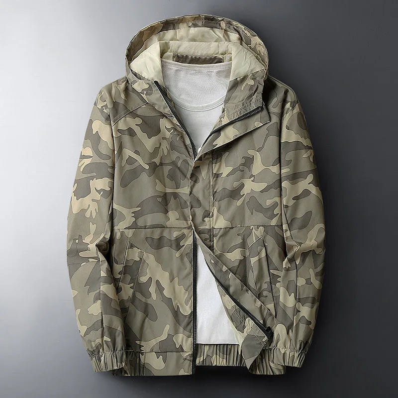 Archer Camouflage Jacket - Unisex in navy