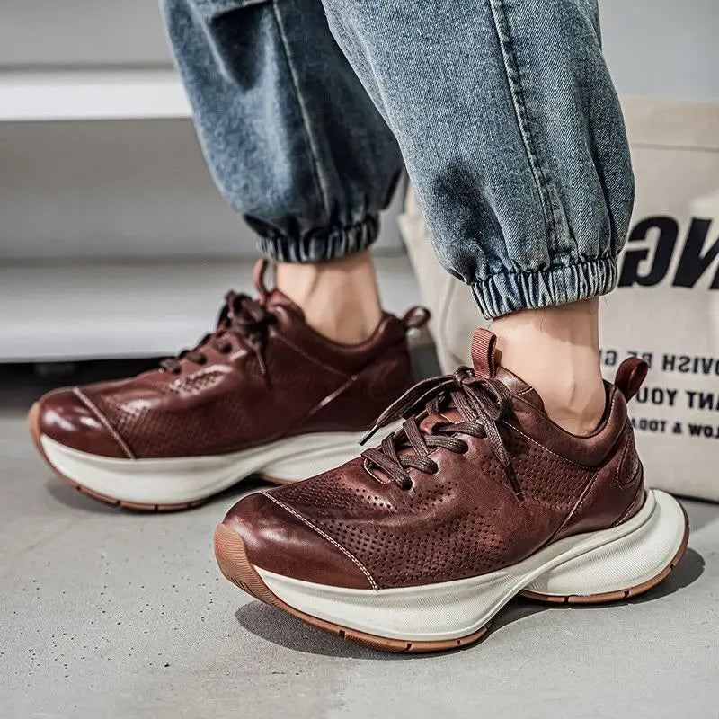 Alverton Leather Sneakers - Men's in brown