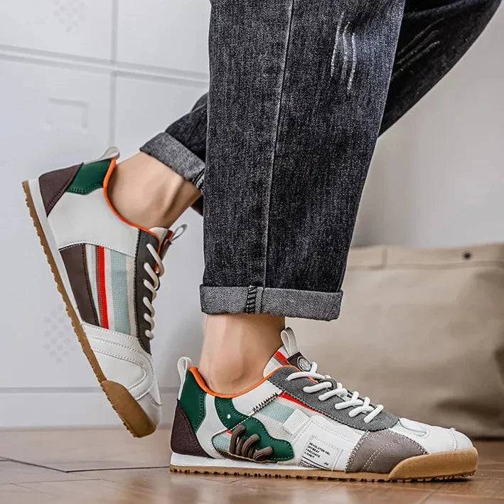 Lace Fairmont Sneakers - Men's in orange