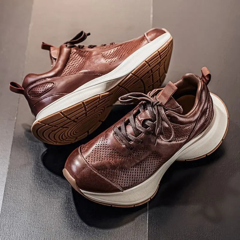 Alverton Leather Sneakers - Men's in brown