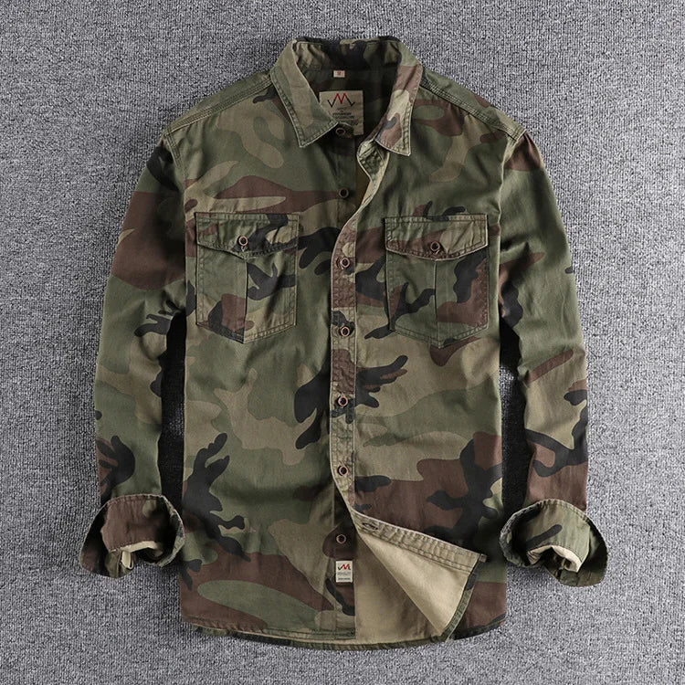 Kellan Camouflage Jacket - Unisex in green