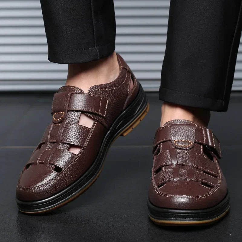 Caldwell Leather Sandals - Men's in brown