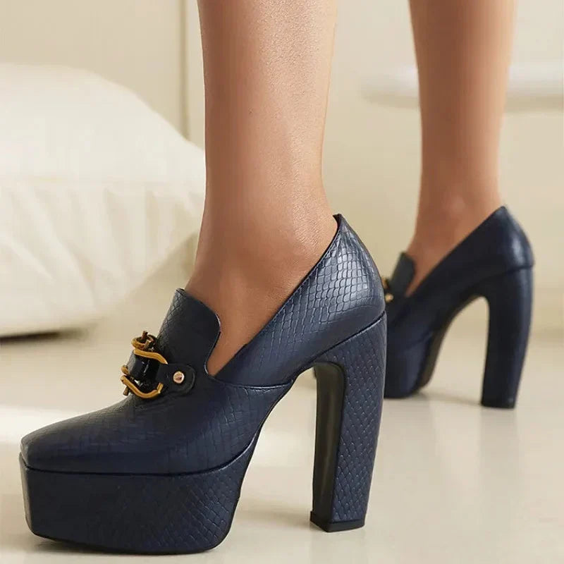 Alessia Platform Heels - Women's in red