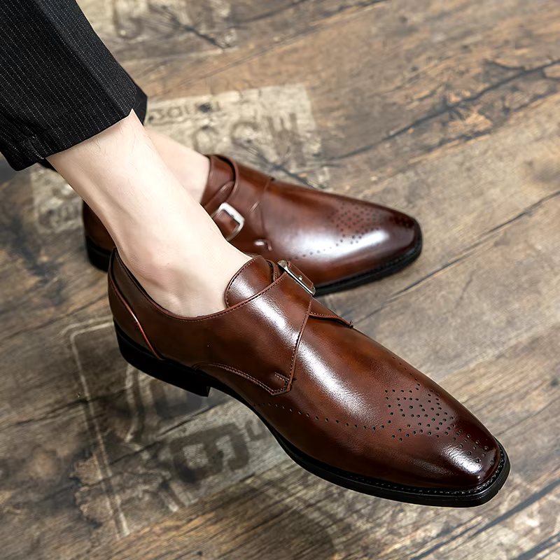 Leather Holborn Dress - Women's in brown