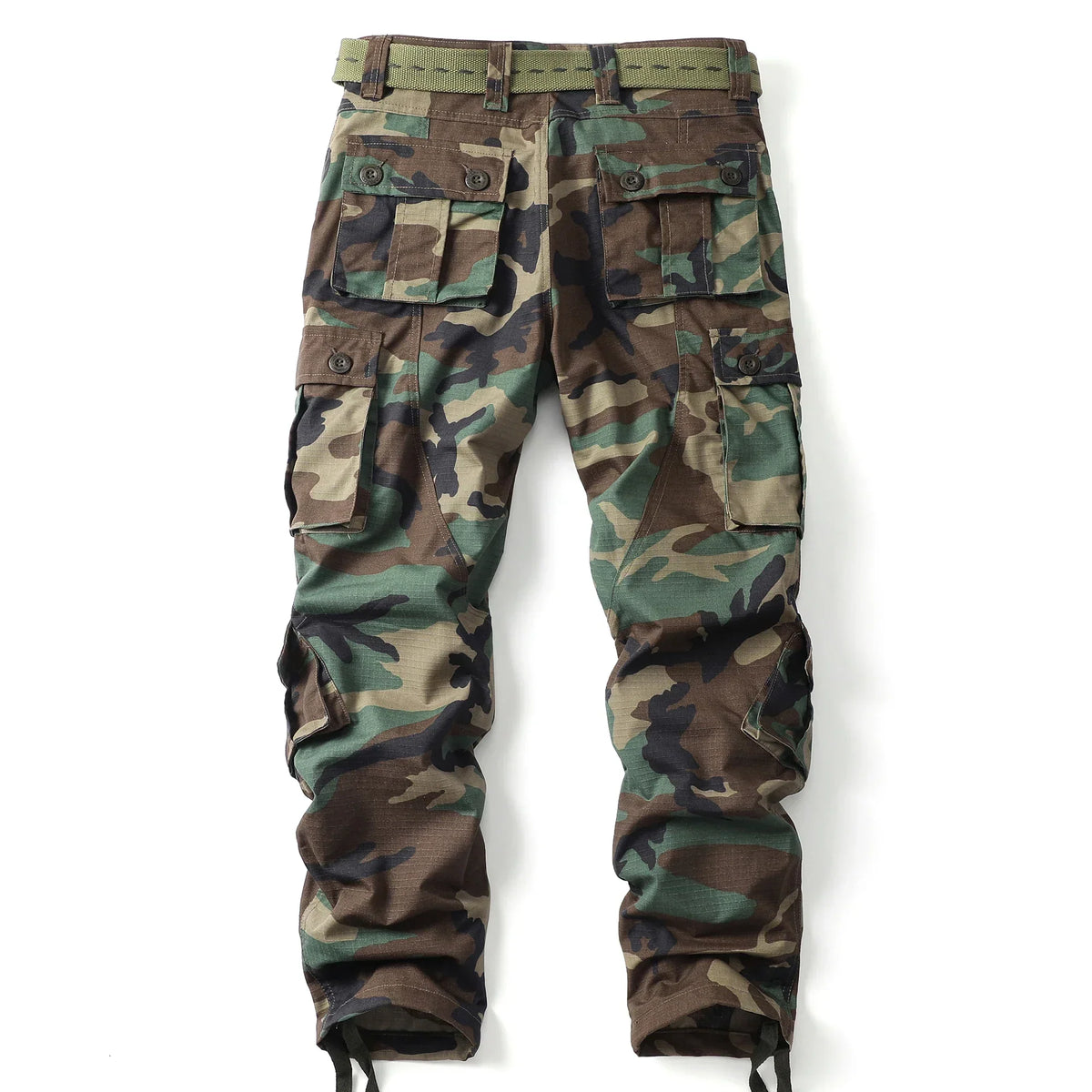 Kellan Camouflage Pants - Unisex in deep forest green