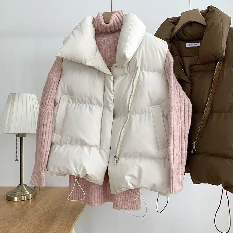 Elena Puffer Gilet - Unisex in khaki