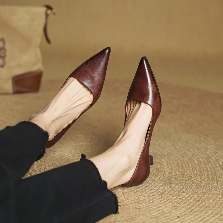 Hartley Leather Heels - Women's