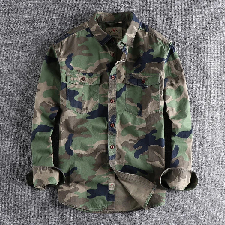 Kellan Camouflage Jacket - Unisex in green