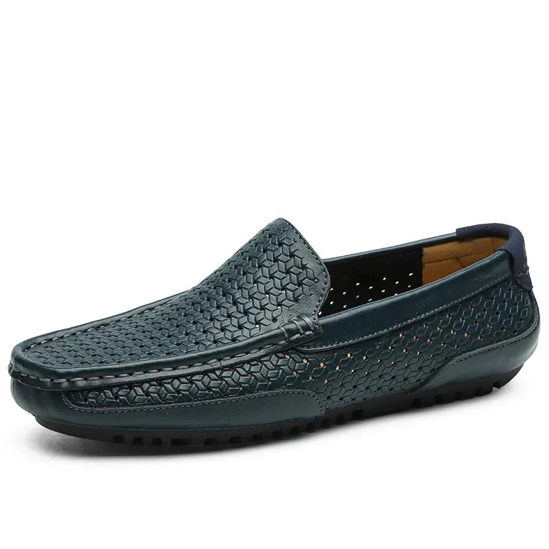 Hutton Leather Loafers - Men's in yellow