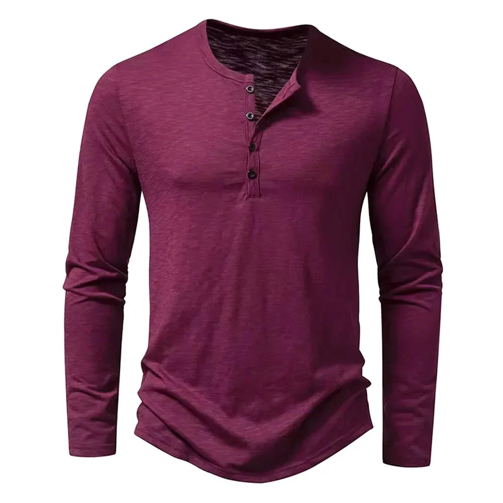 Hayden Cotton Henley Shirt - Men's in green