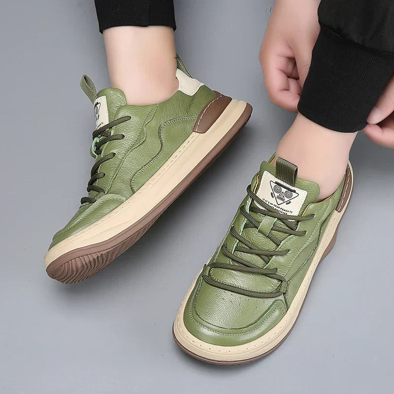 Noble Italiana Leather Sneakers - Unisex in white