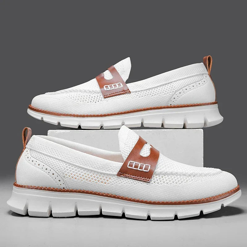 Langston Mesh Loafers - Men's in blue