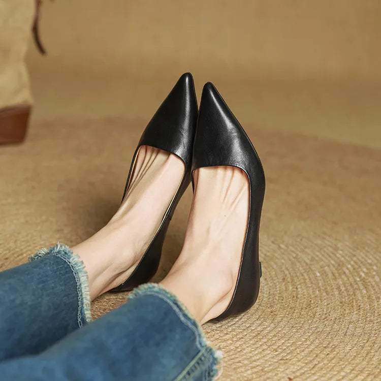 Hartley Leather Heels - Women's in brown