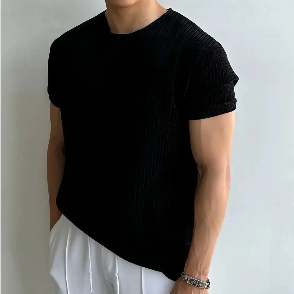 Calo Knit T-Shirt - Unisex in gray