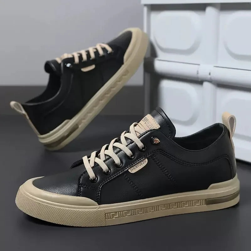Leather Belnor Sneakers - Men's in brown