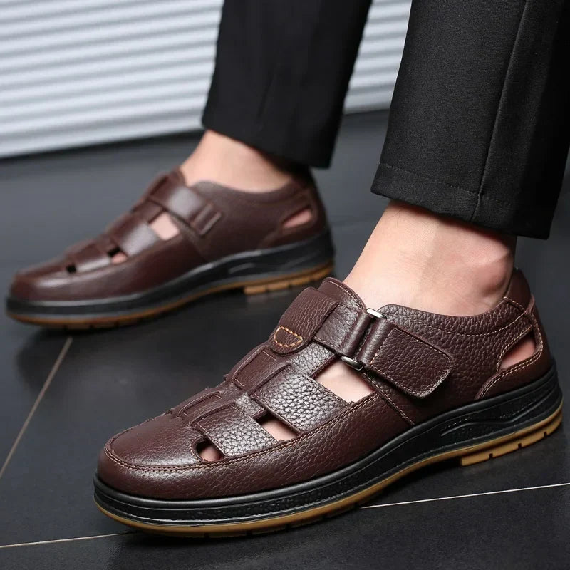 Caldwell Leather Sandals - Men's in brown