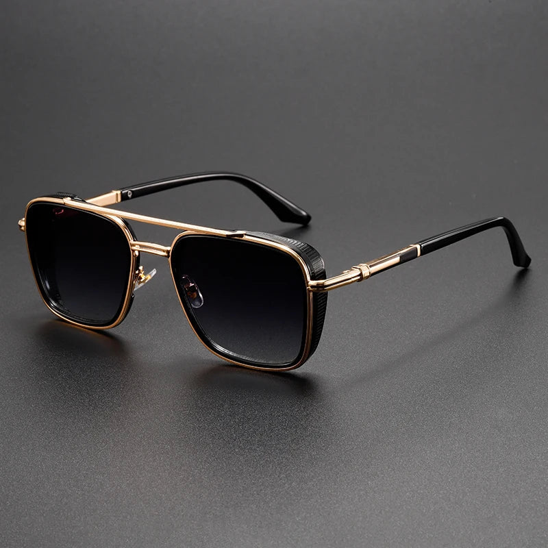 Valerio Sunglasses - Unisex in gold/black