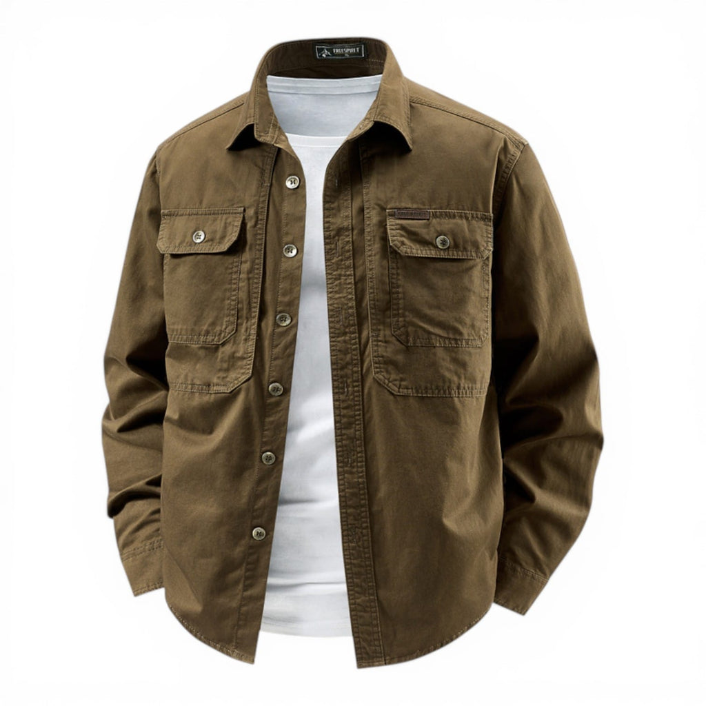 Brodie Cotton Shirt - Unisex in green