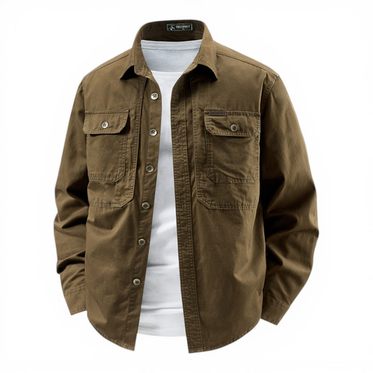 Brodie Cotton Shirt - Unisex in green